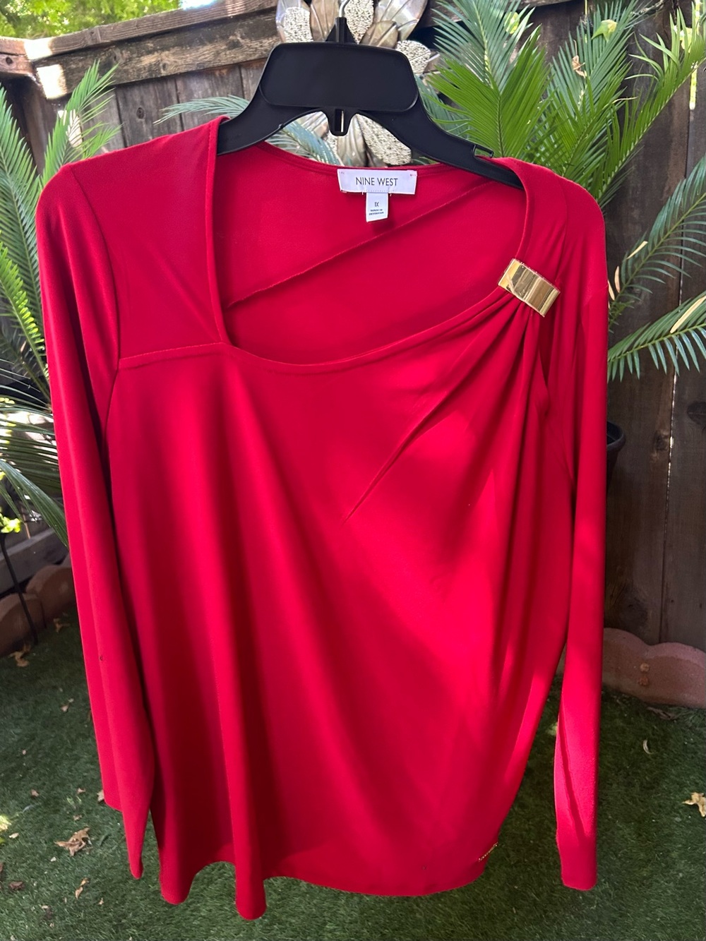 Nine West burgundy shirt